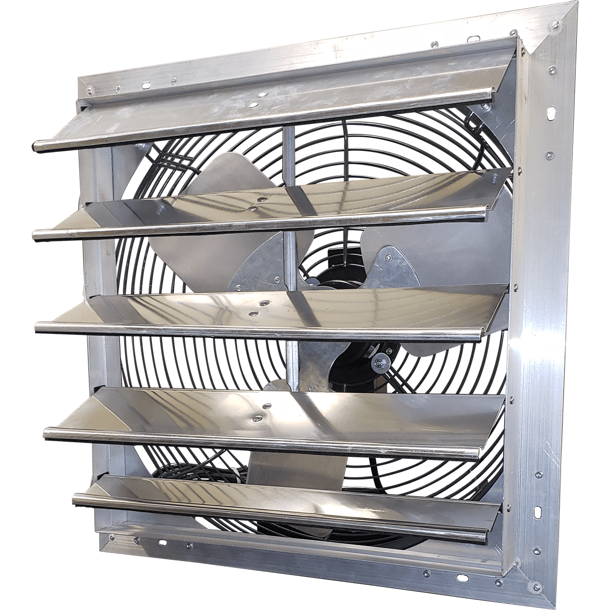 Hessaire 24 Inch Shutter Mounted Exhaust Fan - Variable Speed