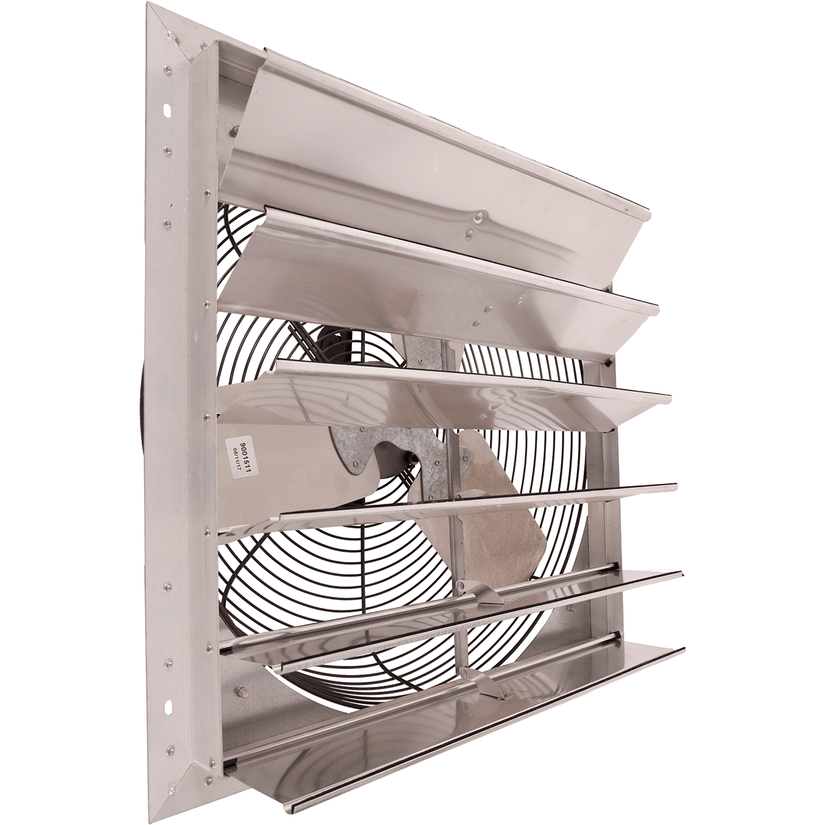 Hessaire 24 in 4600 CFM Power Shutter Mounted Variable Speed Exhaust Fan 