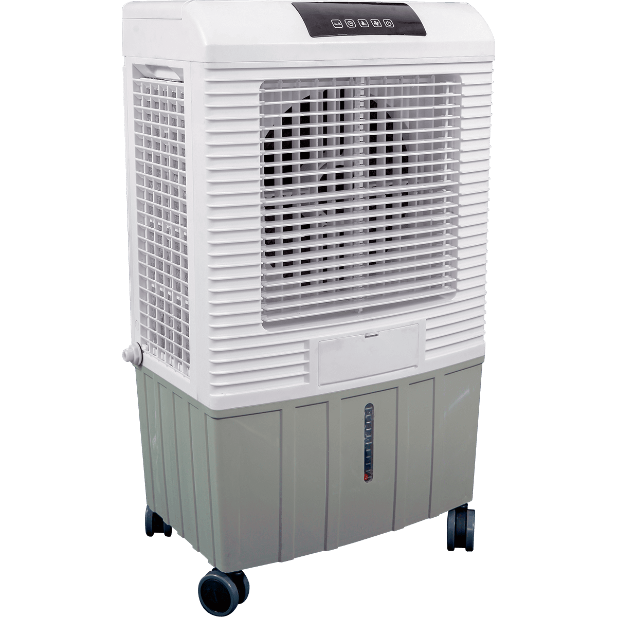 The Hessaire MC26 is a 2,100 CFM portable evaporative swamp cooler that off...