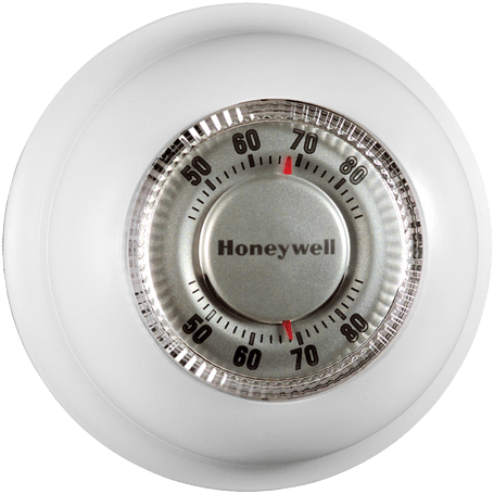 2002 Honeywell Manual Round Thermostat sold Heat Only #CT87A - SEALED