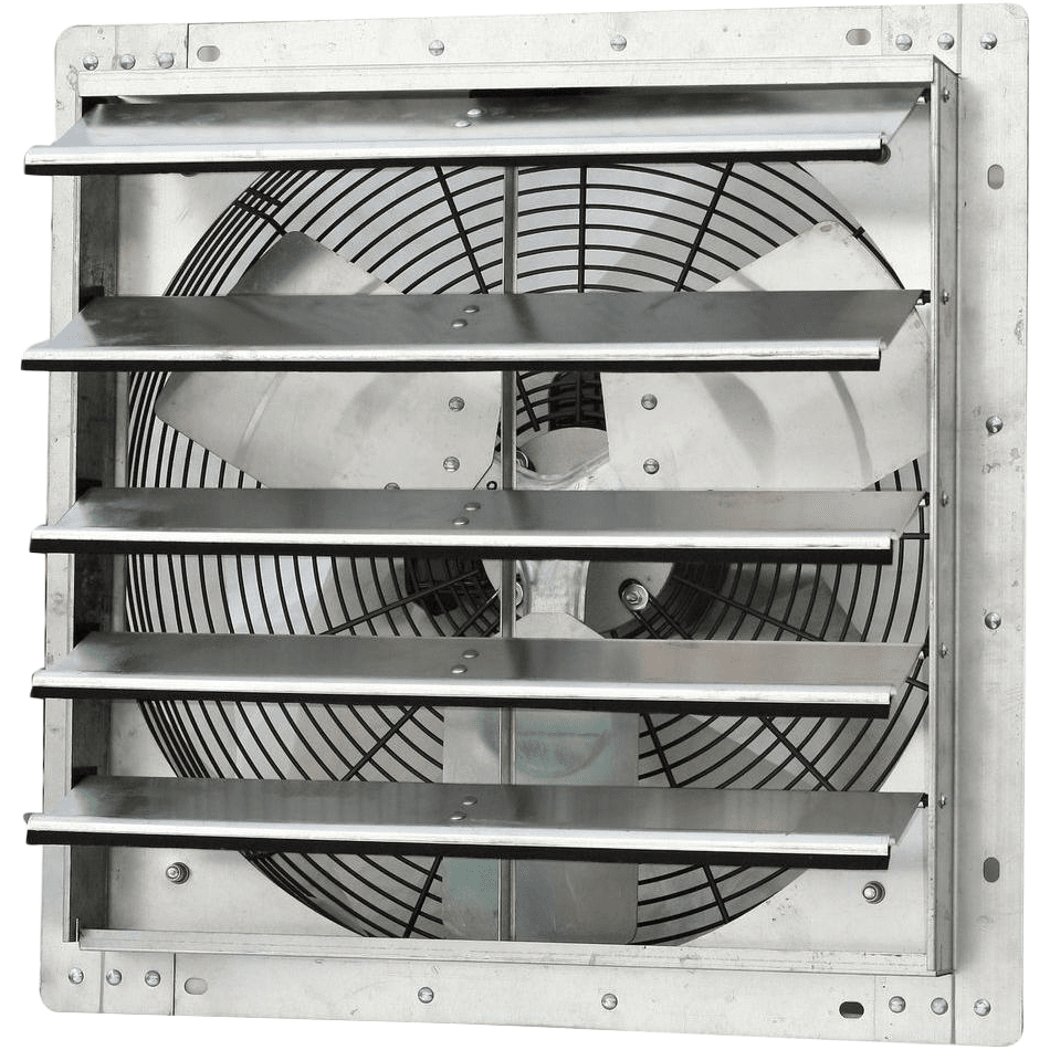 iLiving 18 inch Wall Mounted Shutter Exhaust Fan - Variable Speed