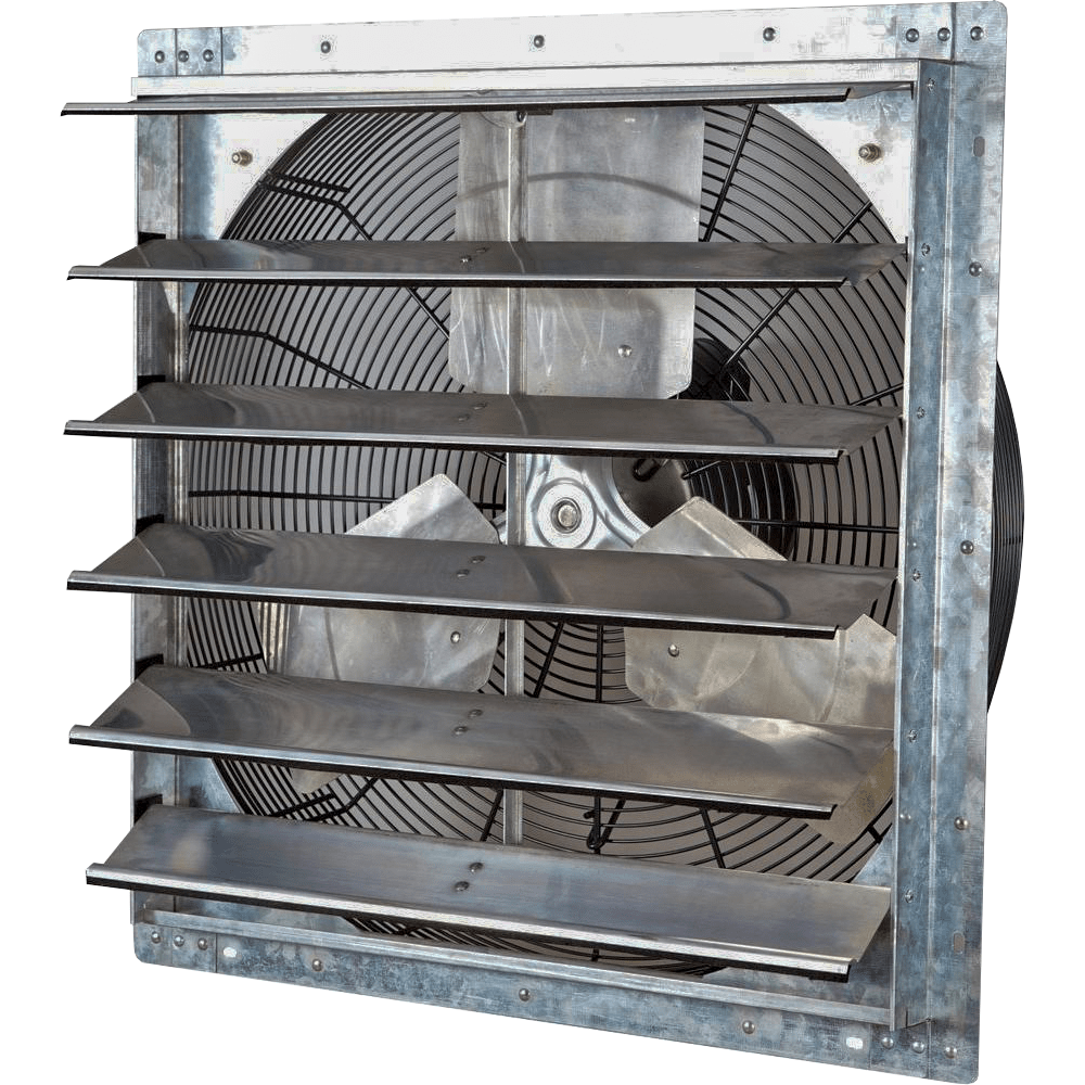 iLiving 24 inch Variable Speed Wall Mounted Shutter Exhaust Fan