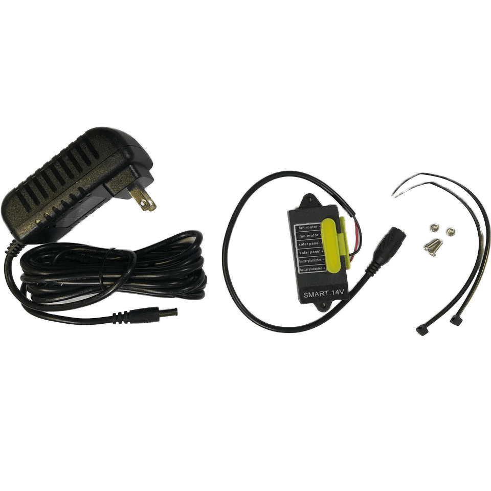 iLiving Non-Stop Day/Night running AC/DC Adapter Kit, for iLiving Hybrid-Ready Solar Fan