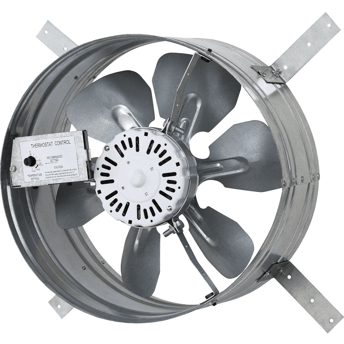 iLiving Automatic Gable Mount Attic Ventilator Fan w/ Adjustable Thermostat