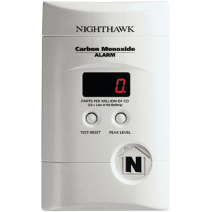 Kidde KN-COPP-3 Nighthawk Plug-In Carbon Monoxide Alarm W/ Battery Back-up & Digital Display