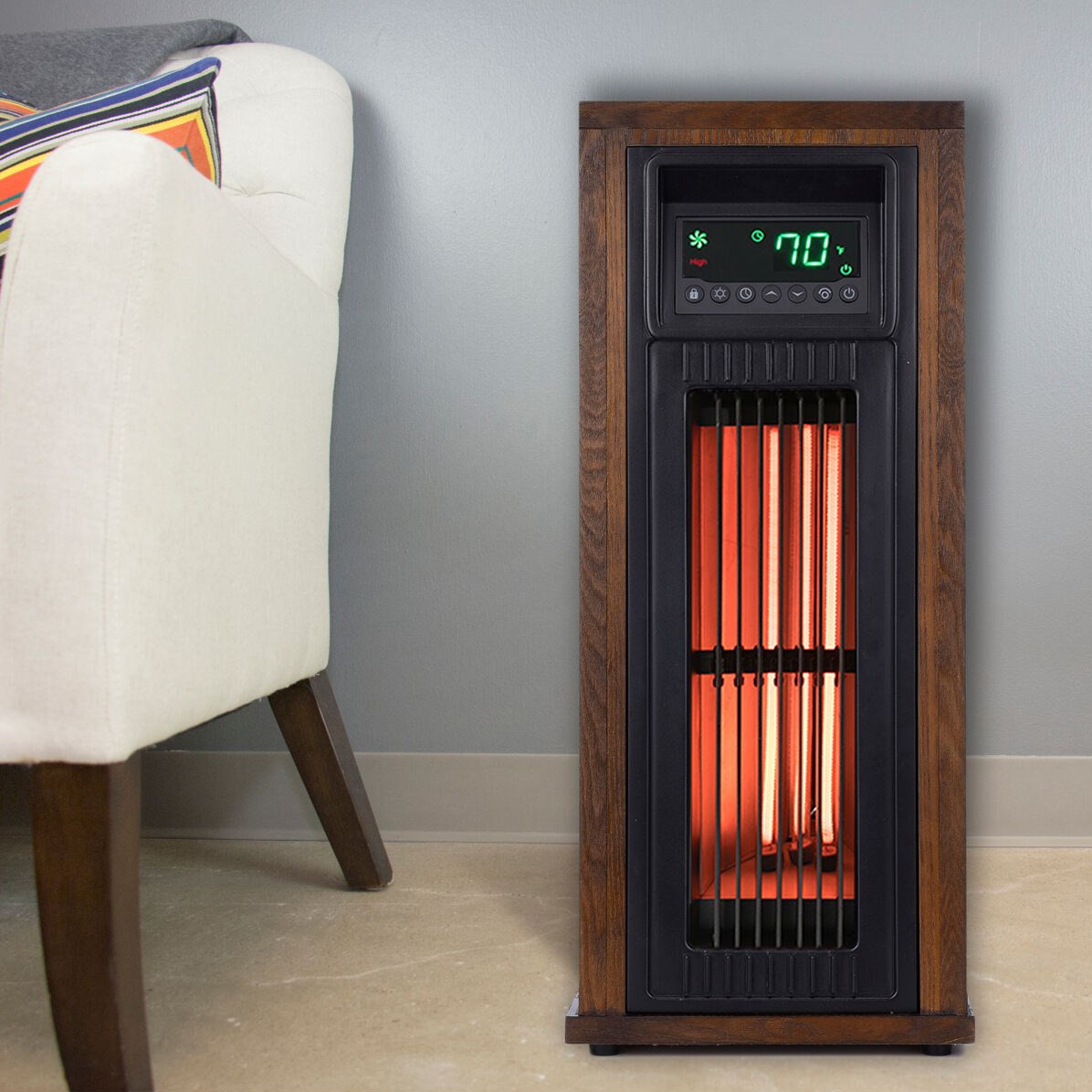 LifeSmart 1500W 16 Inch Tower PTC Heater with Oscillation, 2 Heating Modes,  Cool Touch Cabinet & Reviews