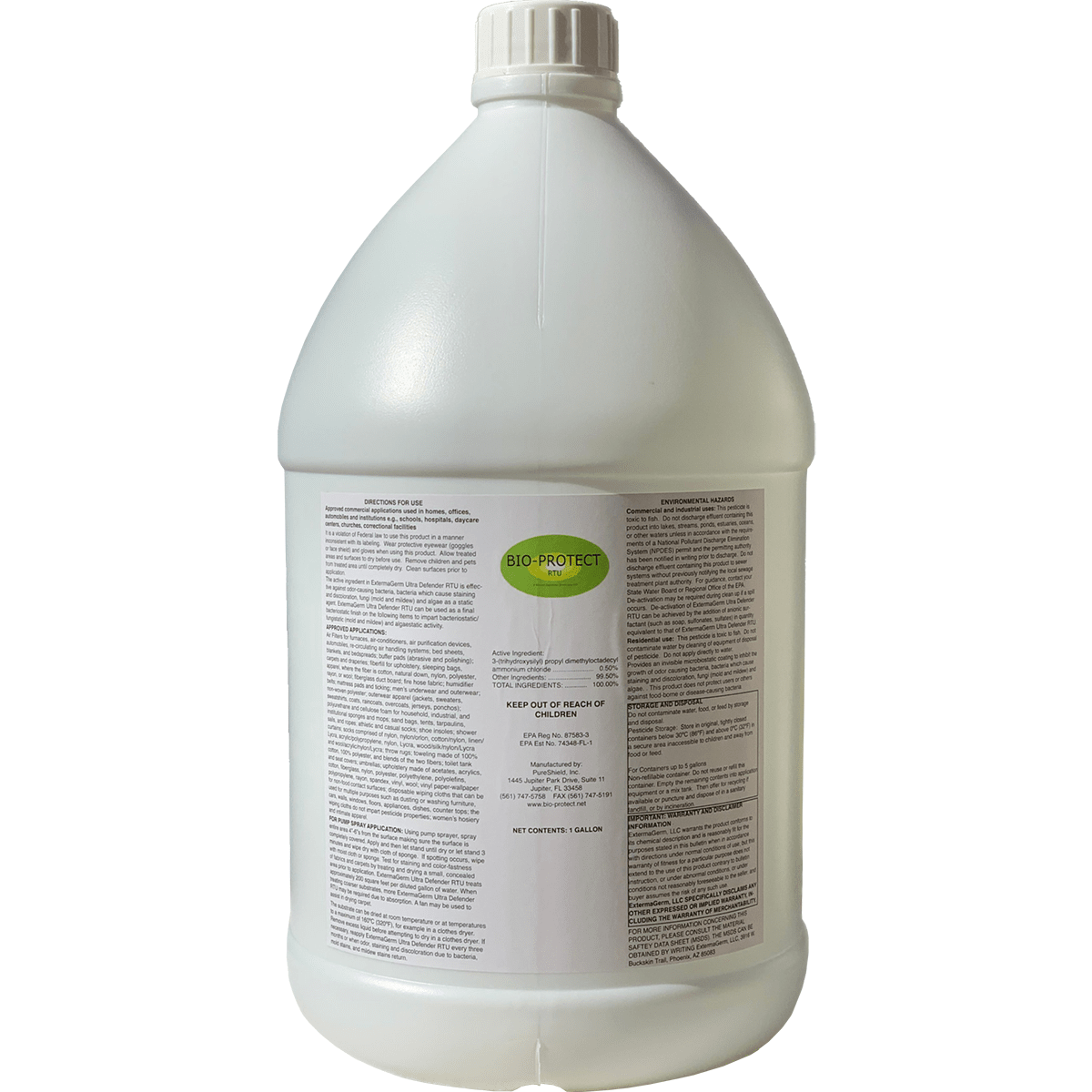 Microbe Free Solutions Bio-Protect Antimicrobial Surface Protectant - 1 Gallon