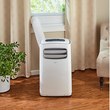 Midea MAP12S1BWT 3-in-1 Portable Air Conditioner, Dehumidifier up