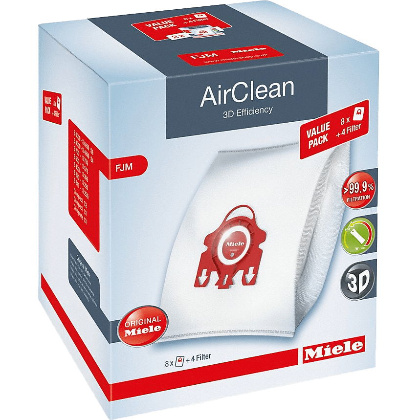 Miele XL-Pack AirClean 3D Efficiency FJM Dust Bags (10455190)