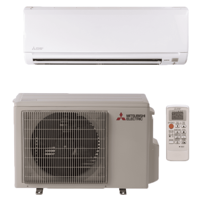 Mitsubishi 18,000 BTU 18 Seer2 WR Series Ductless Mini Split W/Heat Pump