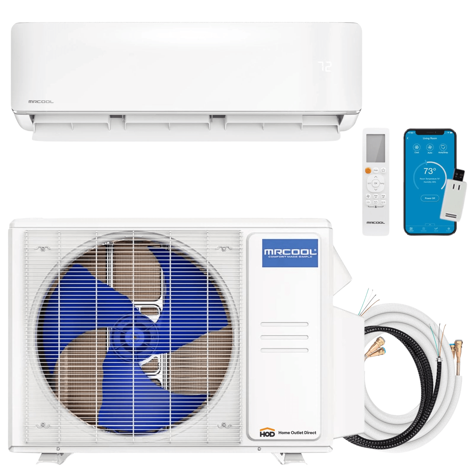MRCOOL 18,000 BTU 5th Gen DIY Mini Split -  DIY-18-HP-WM-230D25-O