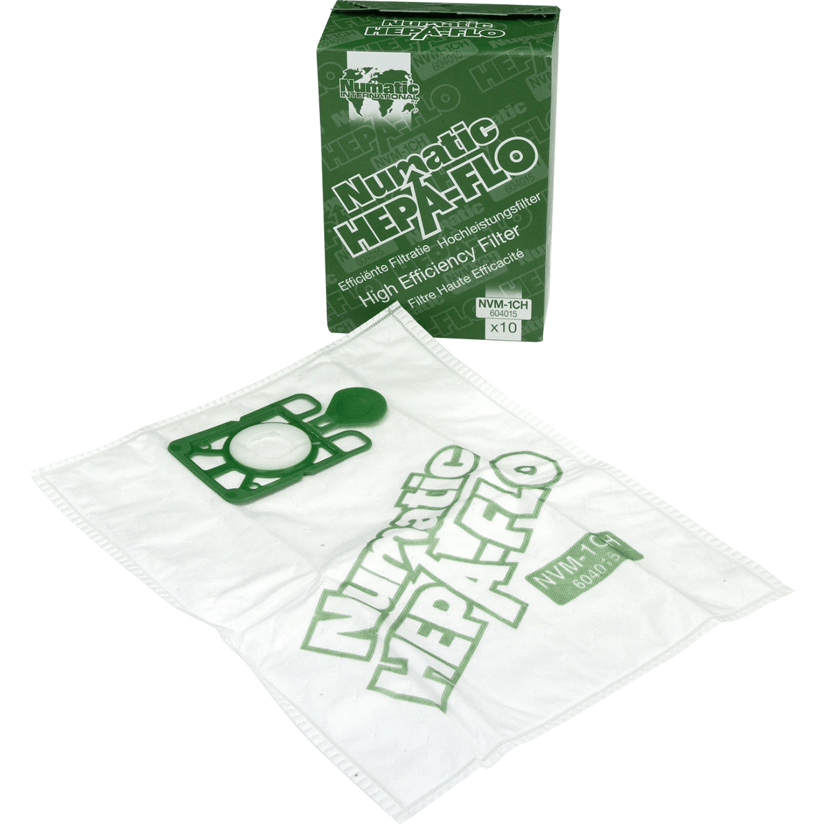 NaceCare HEPA Flo filter bags for NVM 240/290 10-Pack