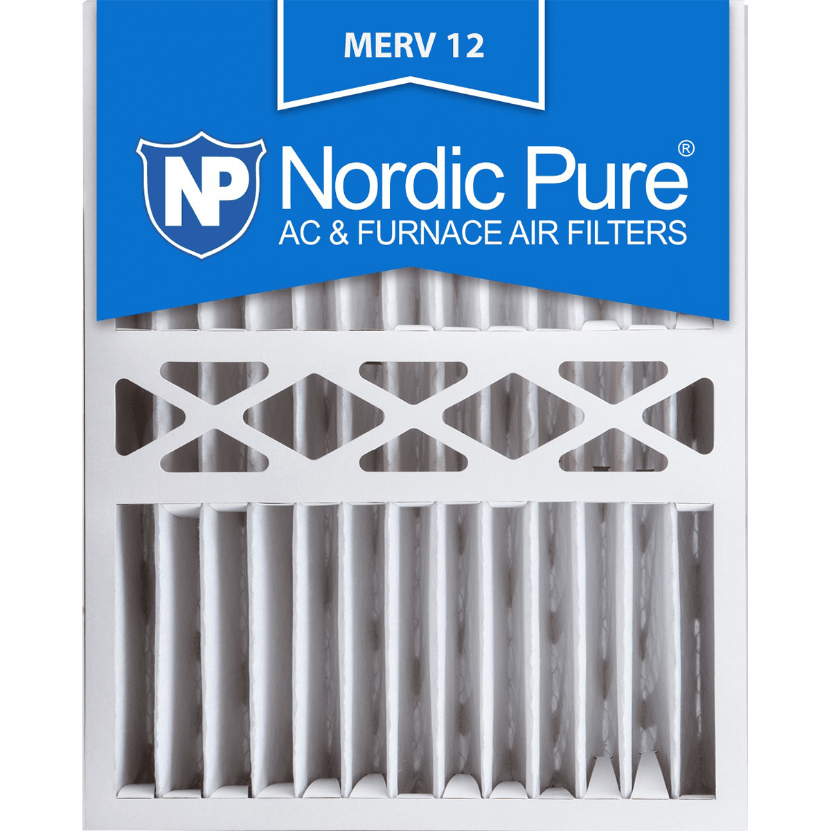 Nordic Pure MERV 12 Pleated Furnace Filter 16x20x5 (16x20x5HM12-1)