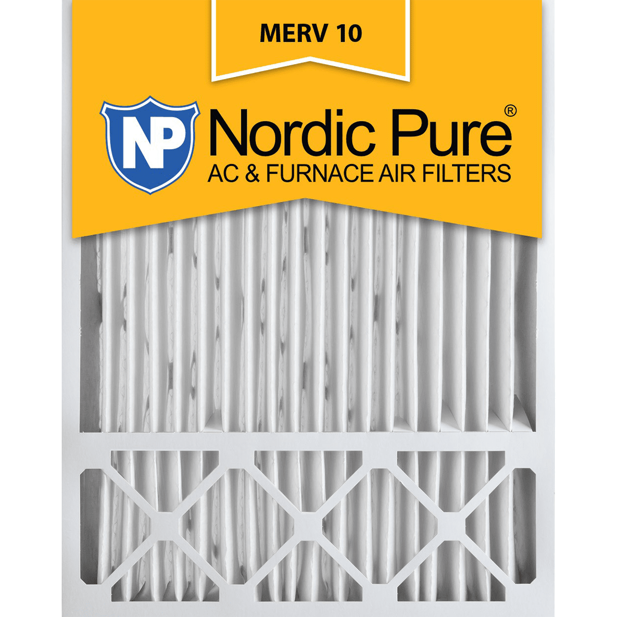 Nordic Pure MERV 10 Pleated Furnace Filter 20x25x5 (20x25X5HM10-1)