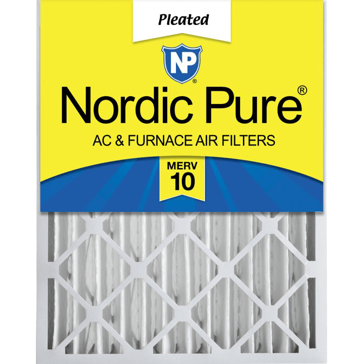 Nordic Pure MERV 10 4-in. Pleated Furnace Filters - 20x20x4 1-Pack