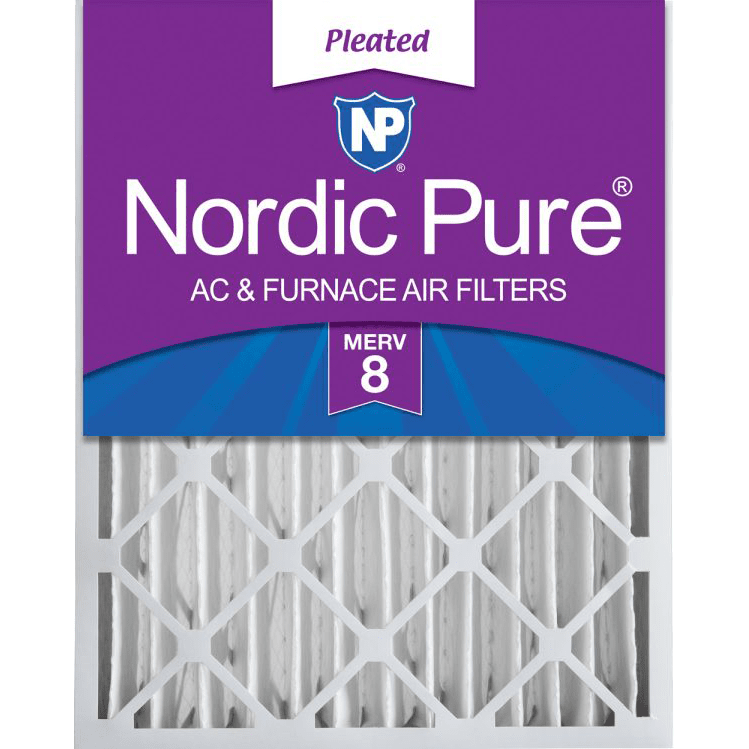 Nordic Pure MERV 8 4-in. Pleated Furnace Filters - 20x25x4 1-Pack