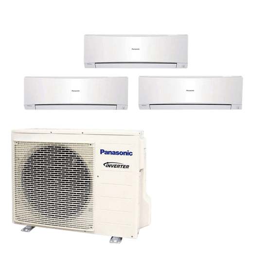 Panasonic Purification 33,000 BTU Tri Zone 9K + 9K + 15K Mini Split w
