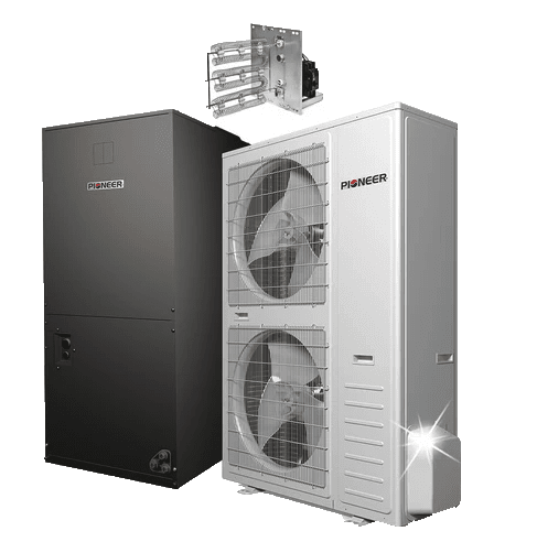 Pioneer 56,000 BTU 4.5 Ton 17.5 Seer Central Ducted Split Air Conditioner w/Inverter and Heat Pump 10kW Aux Heat