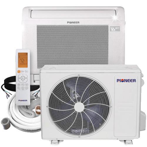 Pioneer 12,000 BTU Floor Mounted Mini Split Heat Pump Sylvane