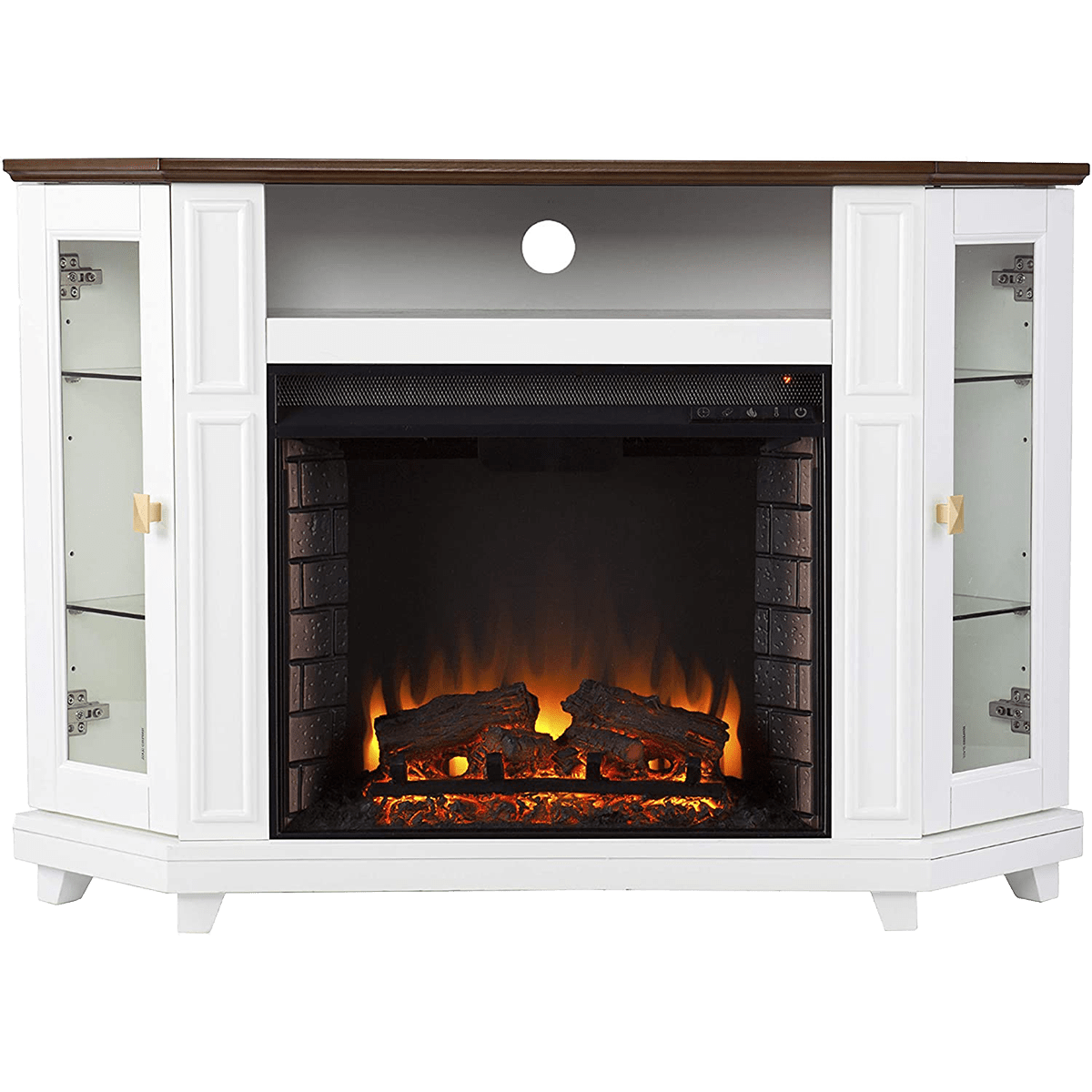 Southern Enterprises Dilvon Electric Fireplace TV Stand - Primary View