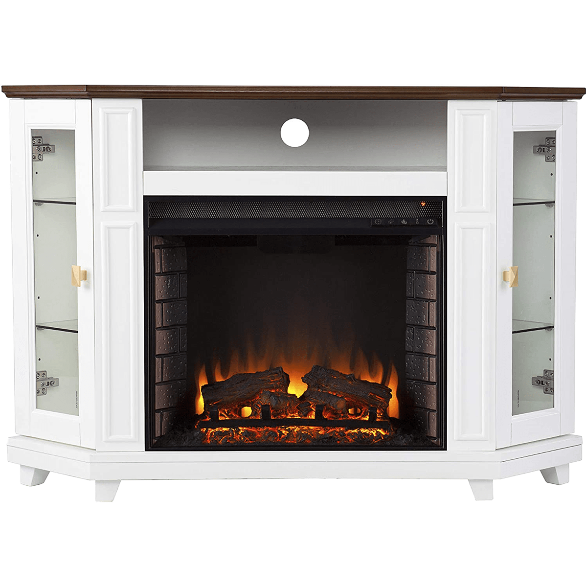Southern Enterprises Dilvon Electric Fireplace TV Stand - Standard