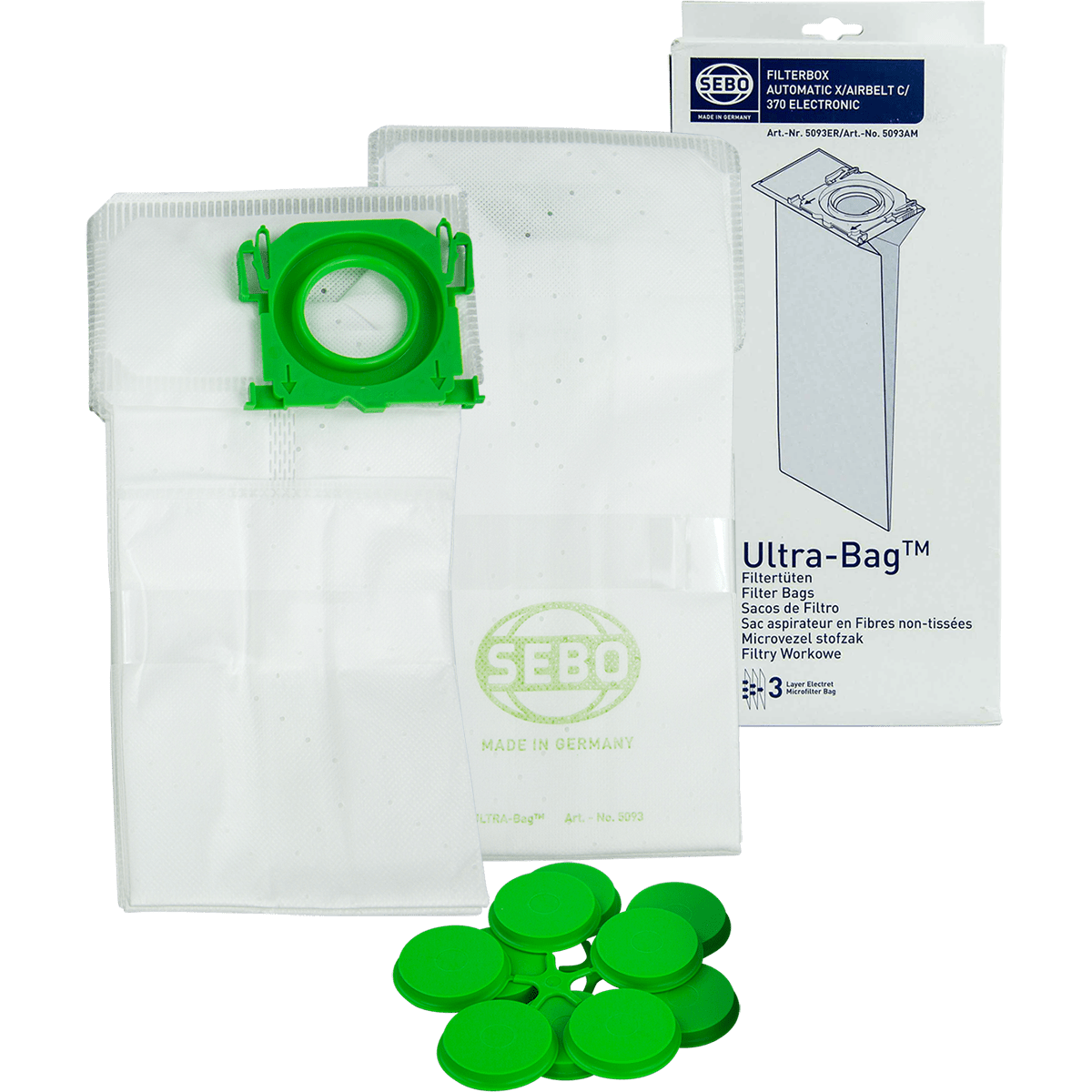 Sebo 5093am Vacuum Filter Bag Box X G C And 370 Series