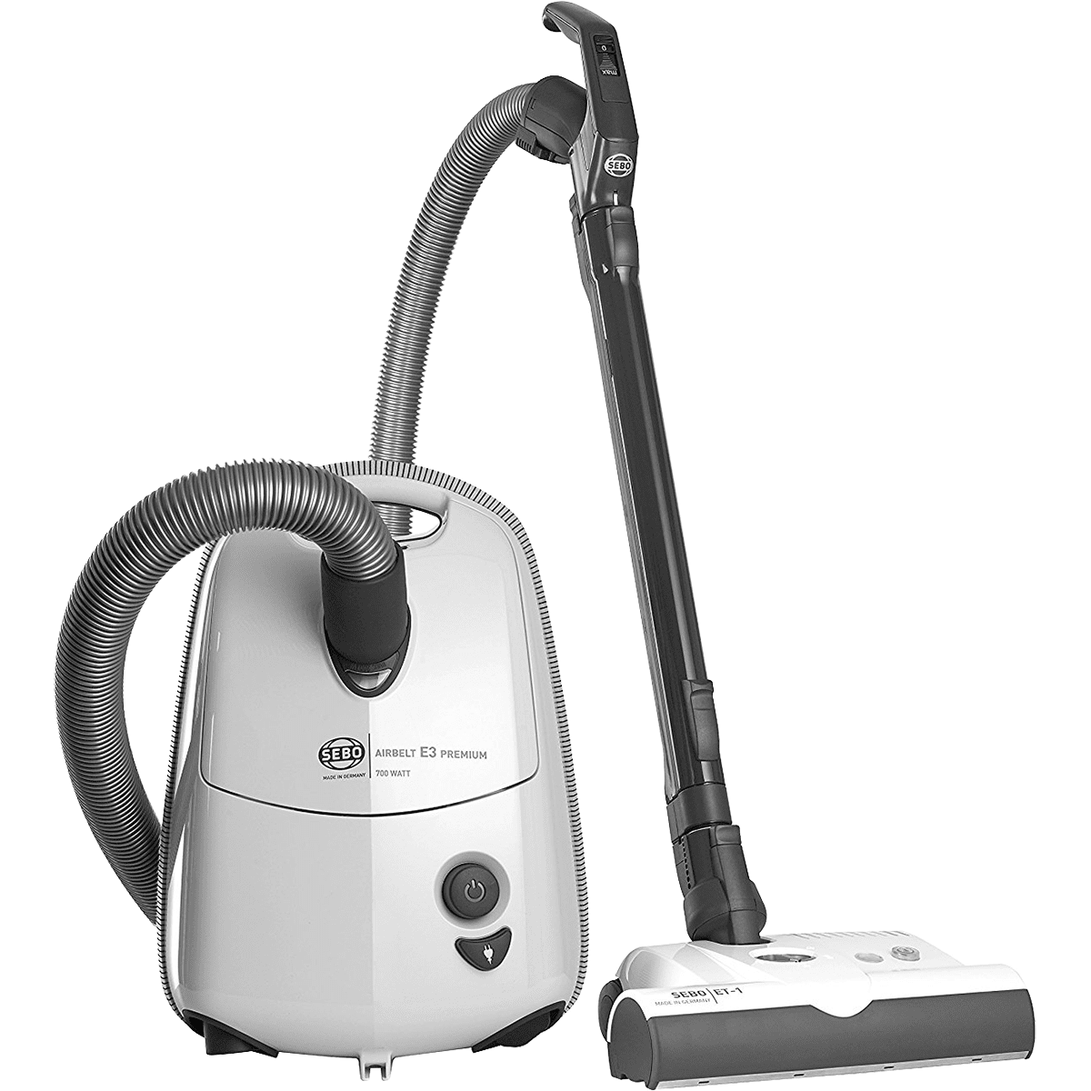 SEBO Airbelt E3 Premium Canister Vacuum - White