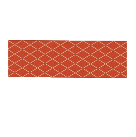 Sebo Airbelt Textile Covered Foam Bumper Orange/Silver Squares 6047AM12