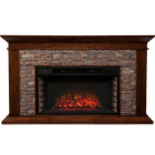 Southern Enterprises (SEI) Canyon Heights Simulated Stone Fireplace
