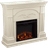 Southern Enterprises (SEI) Sicilian Harvest Electric Fireplace - Ivory Angle view - view 3