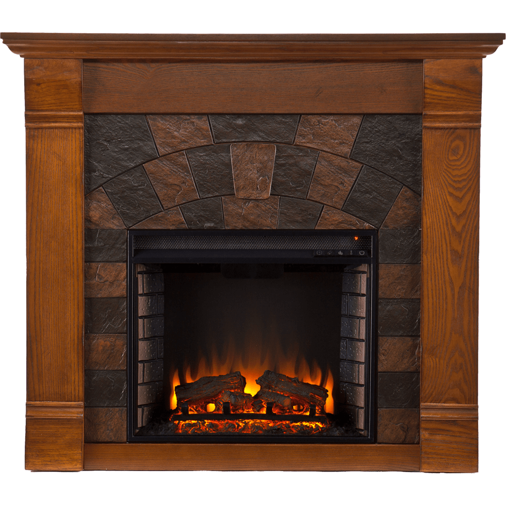 Southern Enterprises Elkmont Electric Fireplace TV Stand Sylvane