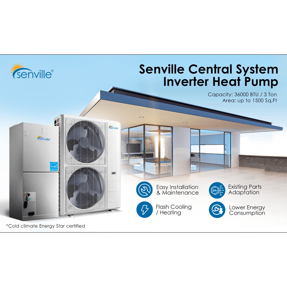 Heating Cooling Air Source Heat Pump Cold Climate Heat Pump