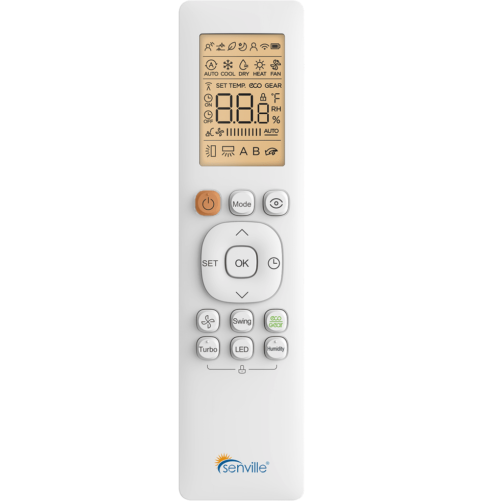 senville mini split remote