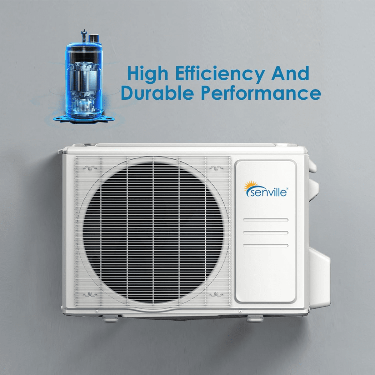 Senville Leto 9,000 BTU Mini Split Heat Pump w/ Wi-Fi | Sylvane