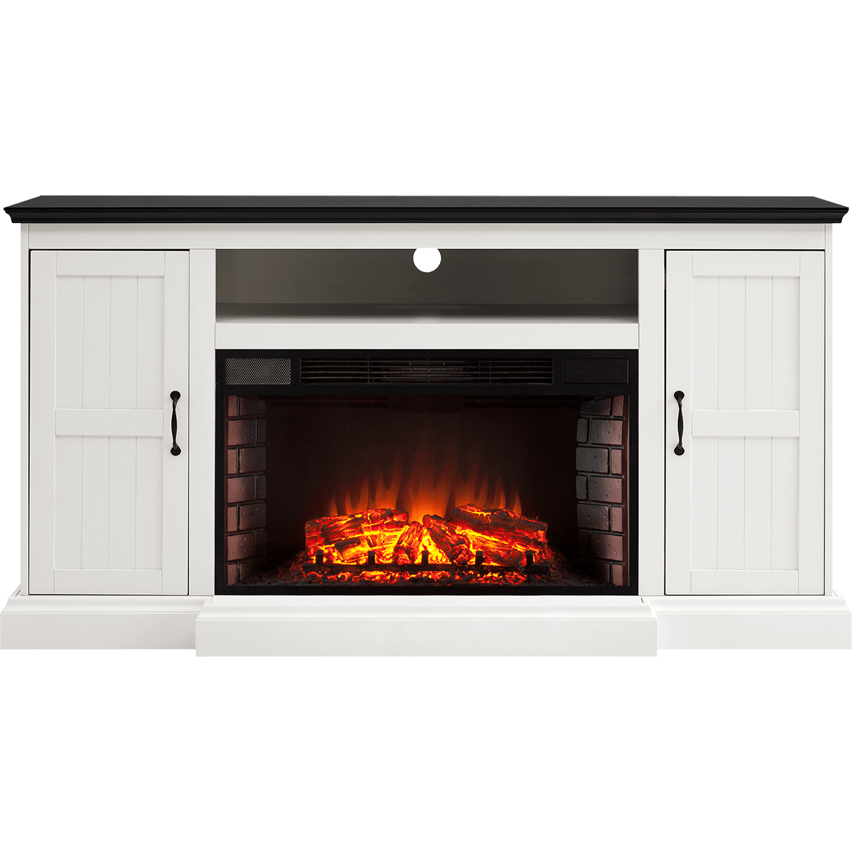 Southern Enterprises Belranton Media Console Electric Fireplace | Sylvane