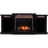 Southern Enterprises Gallatin Faux Stone Fireplace - Enhanced Black - view 7
