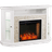 Southern Enterprises Redden Smart Alexa-Enabled Corner Convertible Electric Media Fireplace - White  - view 5