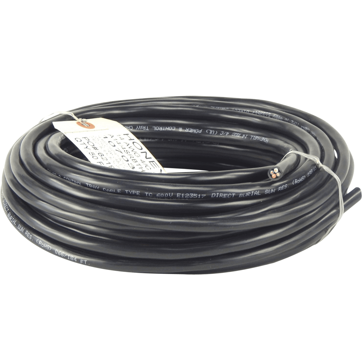 "1/4"""" x 1/4"""" 50 Ft Stranded Tray Cable Wire"