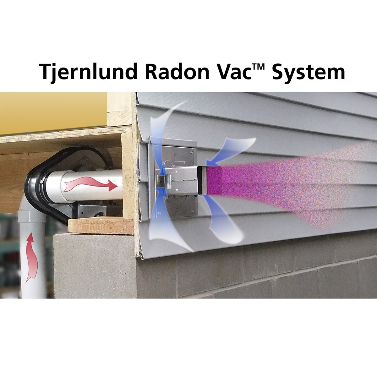 Tjernlund RADON VAC Side Wall Radon Mitigation System Sylvane