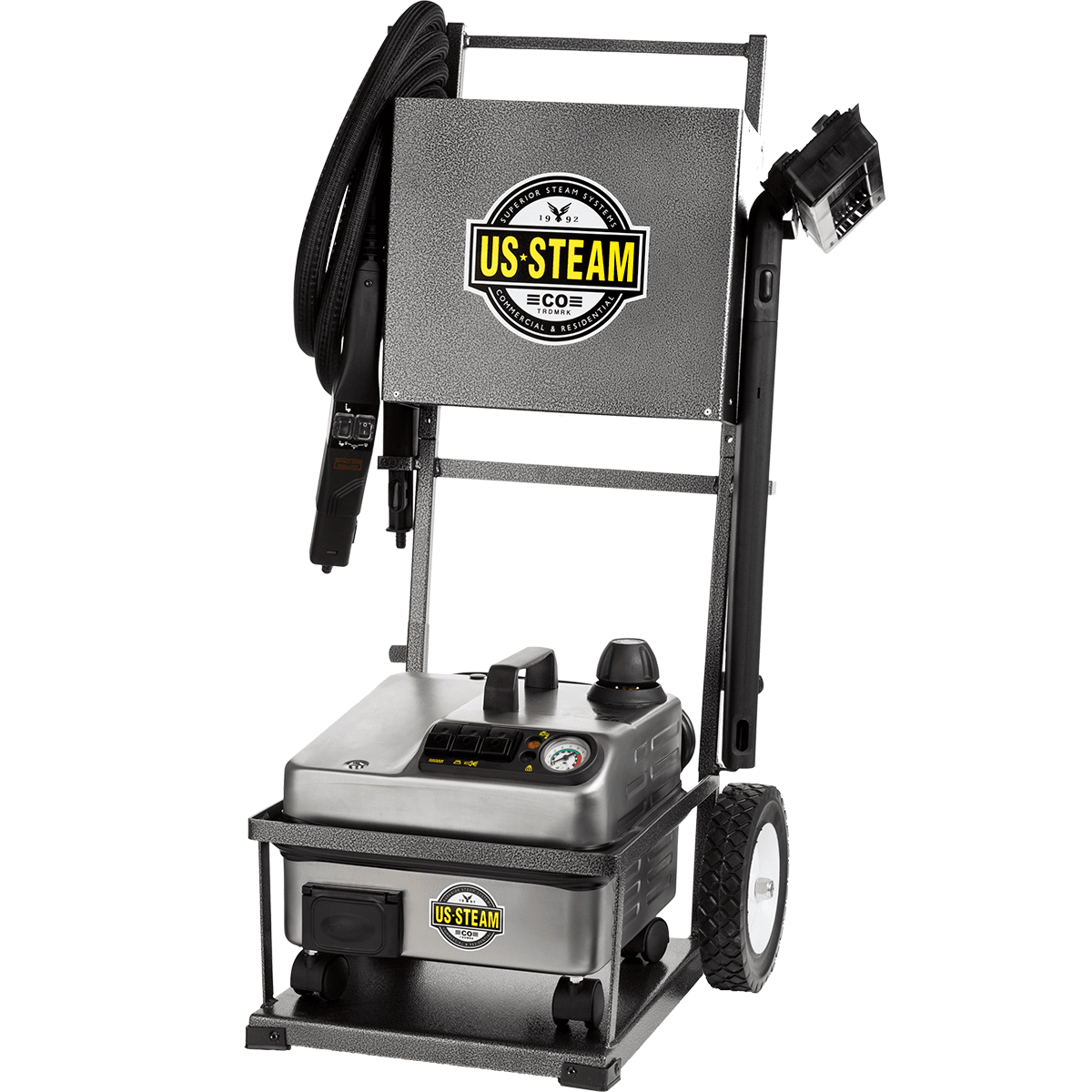 US Steam Falcon Plus Commercial Vapor Steam Cleaner + Cart