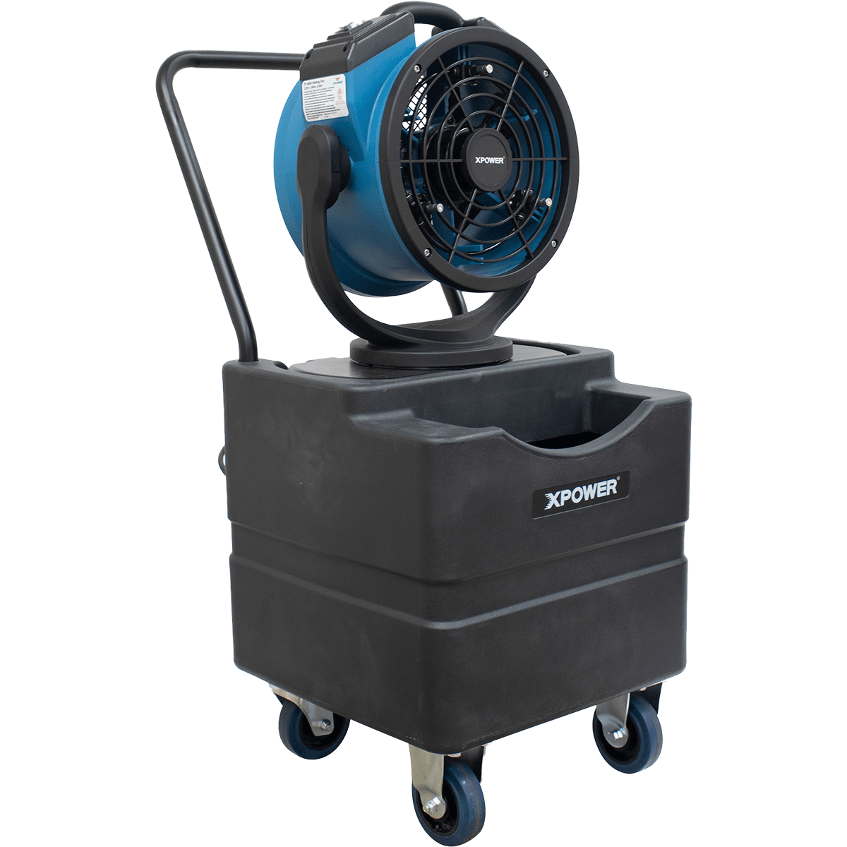 XPOWER FM-68WK Oscillating Misting Fan W/ Built-In Water Pump And WT-45 Mobile Water Reservoir