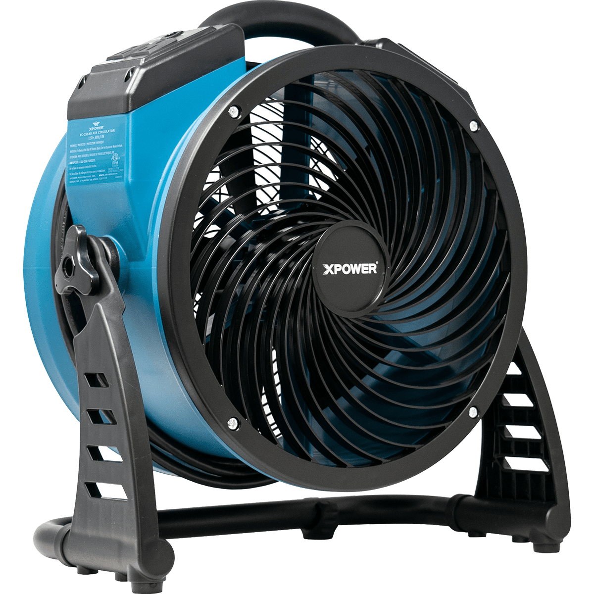 XPOWER FC-250AD Pro 13-in. Brushless DC Motor Air Circulator Utility Fan W/ Power Outlets