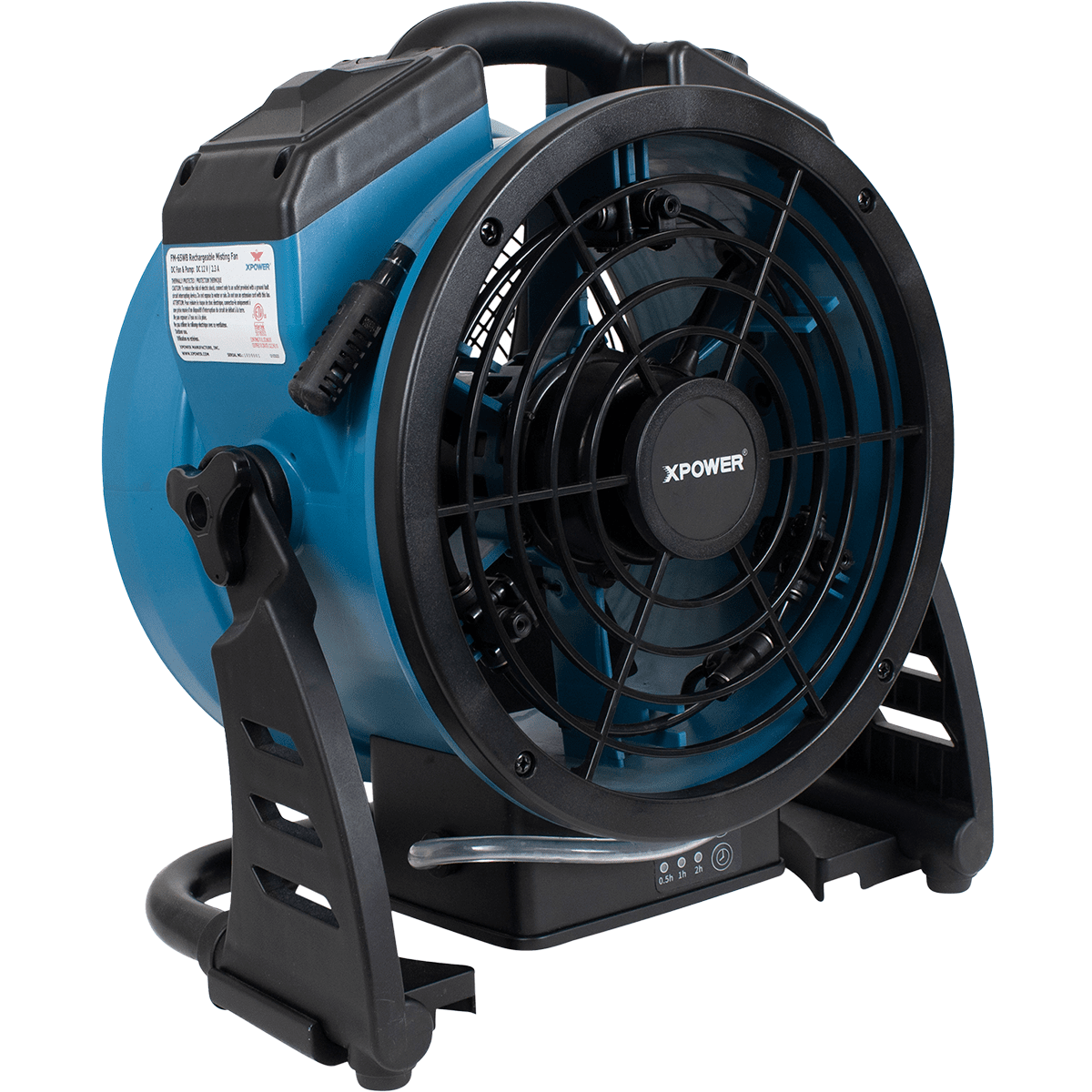 XPOWER FM-65WB Battery Powered Outdoor Misting Fan W/ Water Pump