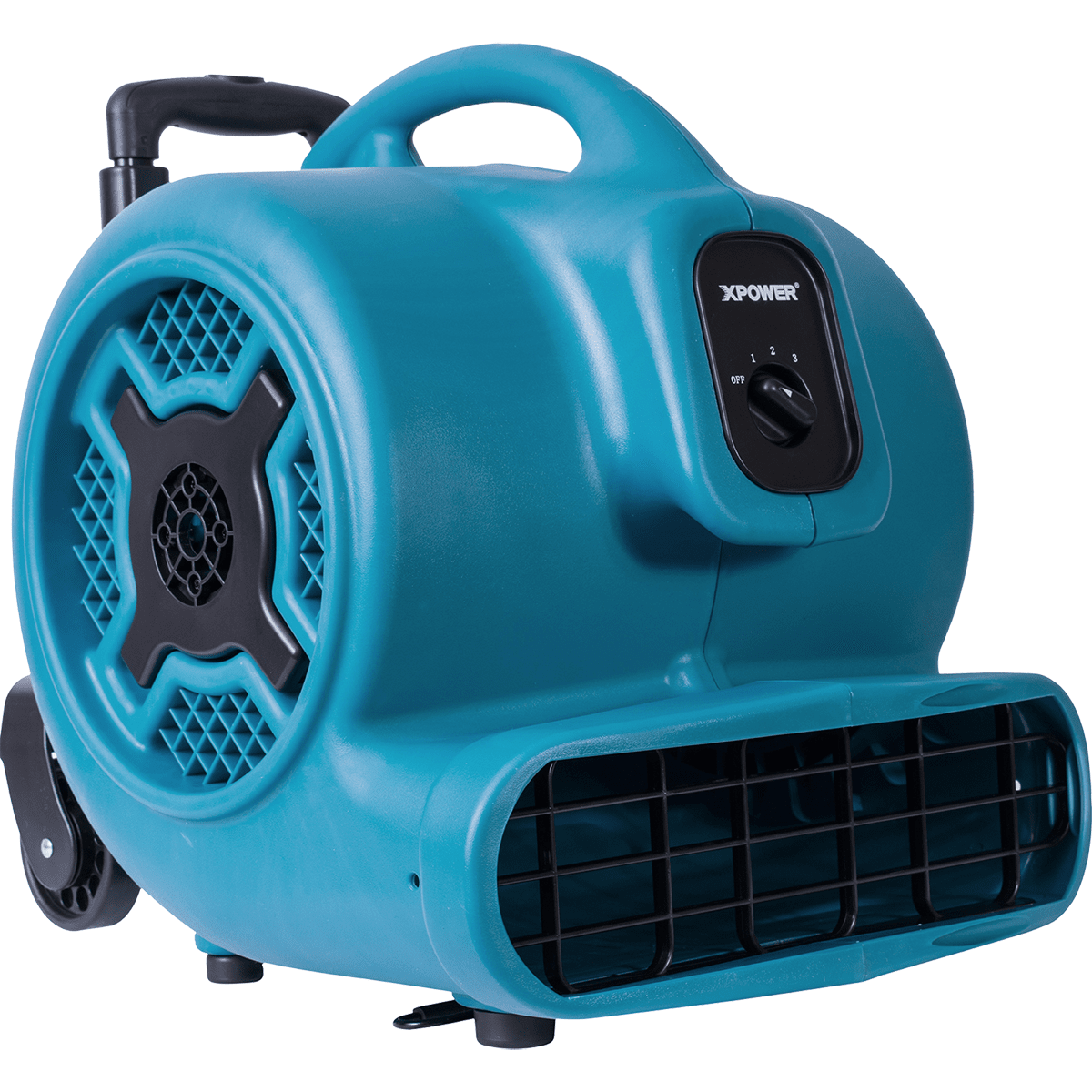 XPOWER P-800H 3/4 HP 3200 CFM 3-Speed Air Mover w/Telescopic Handle