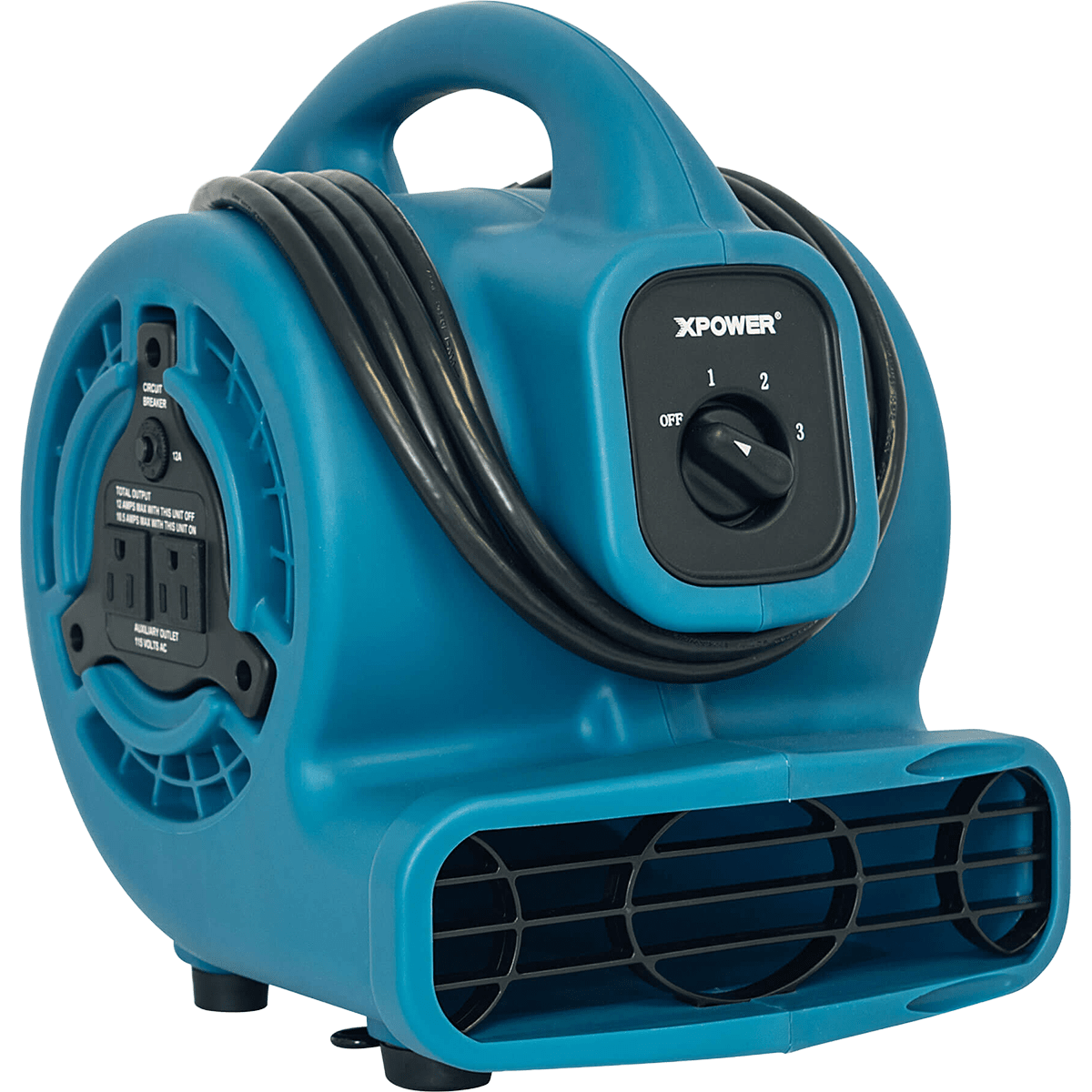 XPOWER 600 CFM Mini Mighty Air Mover - Blue