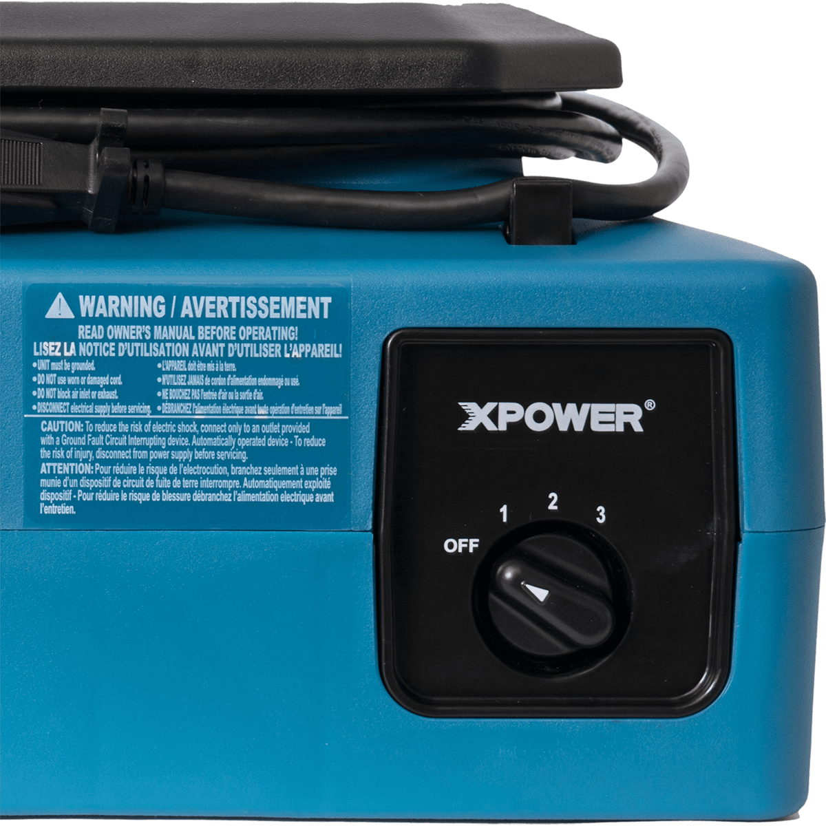 XPOWER 1/3 HP 1050 CFM 3-Speed Low Profile Air Mover | Sylvane